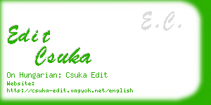 edit csuka business card